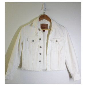 White Lucky Brand Denim Jacket - size XS